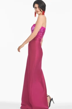 Sachin & Babi Strapless<Phaedra Gown - Rhodolite