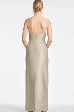 Sachin & Babi Sleeveless<Pryce Gown - Pewter