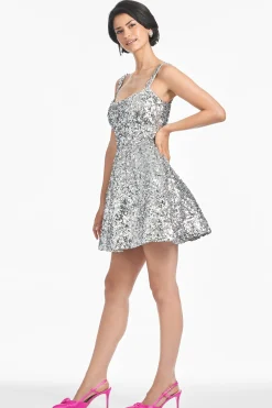 Sachin & Babi Fit & Flare|Mini<Quinn Dress - Silver Sequins Silversequins