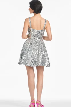 Sachin & Babi Fit & Flare|Mini<Quinn Dress - Silver Sequins Silversequins
