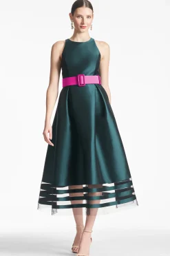 Sachin & Babi Fit & Flare|Midi<Rani Dress - Forest Green Forestgreen