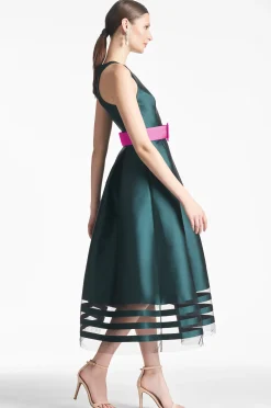 Sachin & Babi Fit & Flare|Midi<Rani Dress - Forest Green Forestgreen