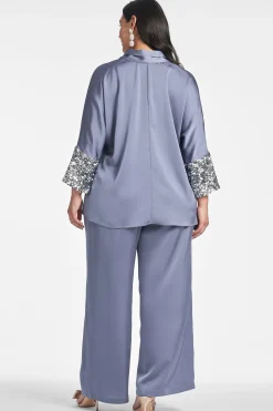 Sachin & Babi Matching Sets|Tops & Blouses<Reid Top - Cool Grey Coolgrey