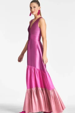 Sachin & Babi Sleeveless<Rori Gown - Fuchsia/multi