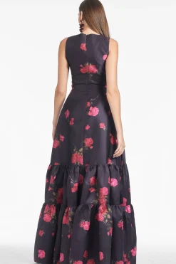 Sachin & Babi Sleeveless<Rori Gown - Malbec Tea Blooms Malbecteablooms