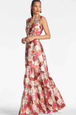 Sachin & Babi Plus Sizes|Sleeveless<Rori Gown - Molti Fiore Moltifiore