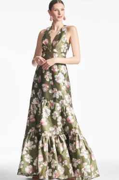 Sachin & Babi Sleeveless<Rori Gown - Moss Magnolia Mossmagnolia