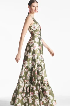 Sachin & Babi Sleeveless<Rori Gown - Moss Magnolia Mossmagnolia