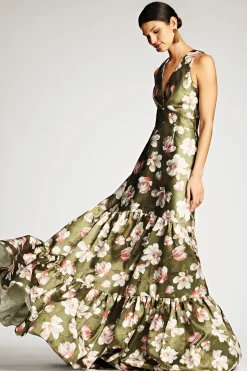 Sachin & Babi Sleeveless<Rori Gown - Moss Magnolia Mossmagnolia
