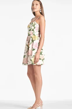 Sachin & Babi Fit & Flare|Mini<Samira Dress - Pink Lemonade Bouquet Pinklemonadebouquet