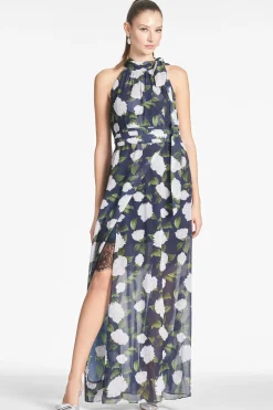 Sachin & Babi Plus Sizes|Sleeveless<Selena Gown - Navy/Ivory Moonlit Garden Navy/ivorymoonlitgarden