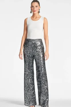 Sachin & Babi Matching Sets|Plus Sizes<Sequin Alli Pant - Gunmetal