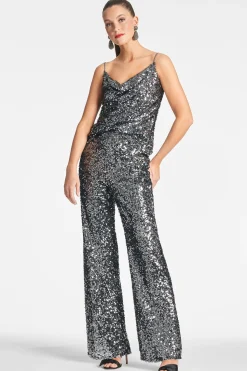 Sachin & Babi Matching Sets|Plus Sizes<Sequin Alli Pant - Gunmetal