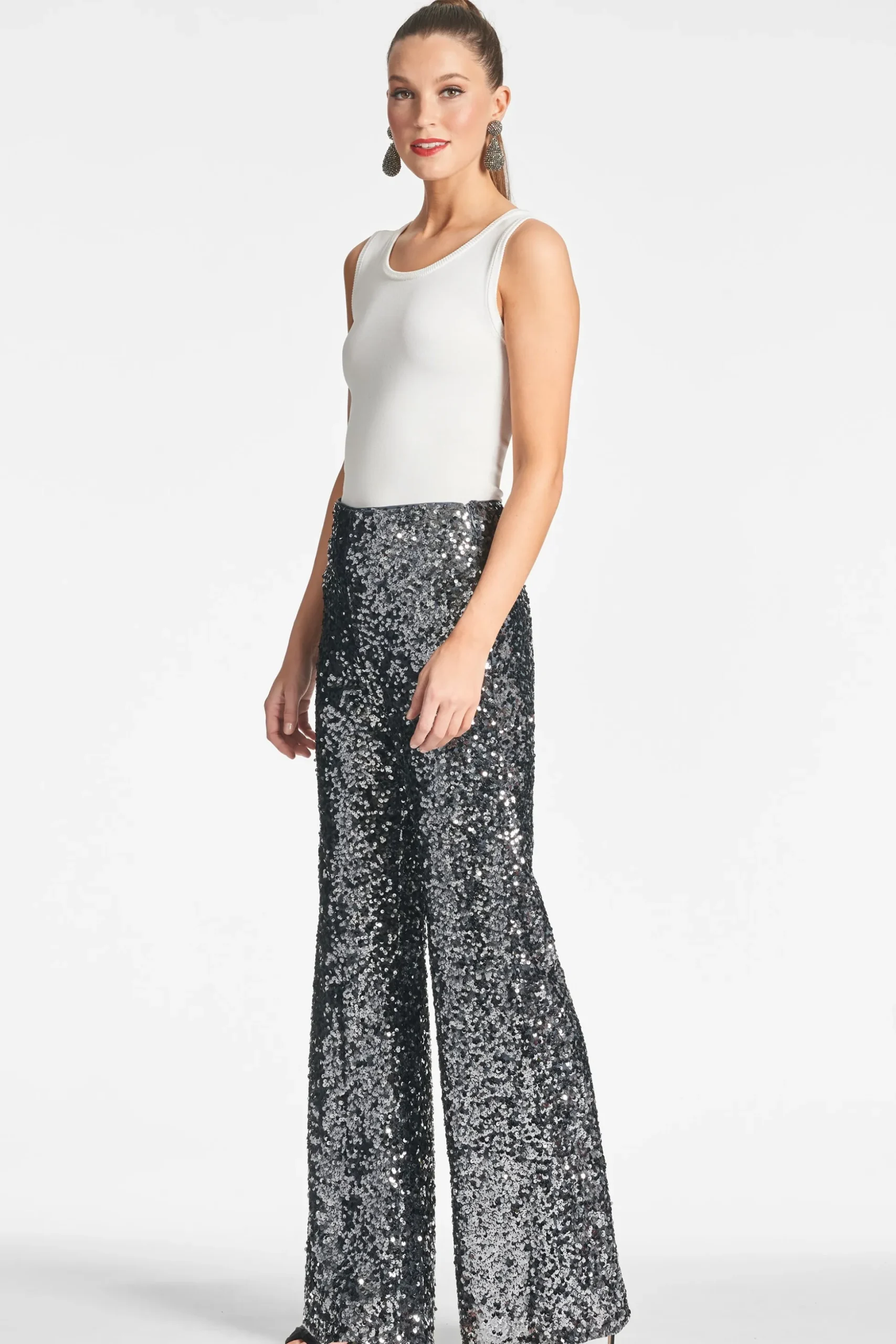 Sachin & Babi Matching Sets|Plus Sizes<Sequin Alli Pant - Gunmetal
