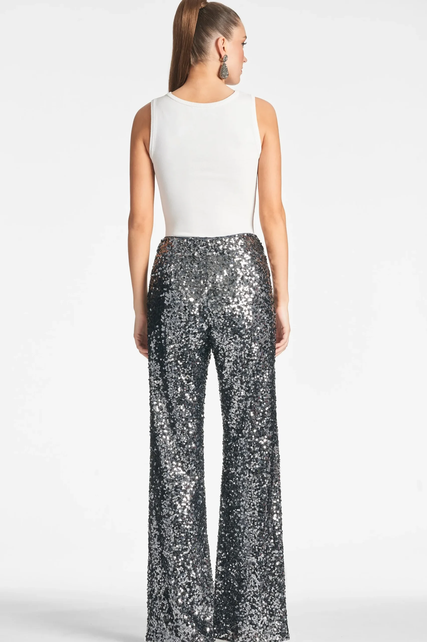 Sachin & Babi Matching Sets|Plus Sizes<Sequin Alli Pant - Gunmetal