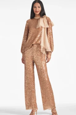 Sachin & Babi Matching Sets|Plus Sizes<Sequin Bri Pant - Honey