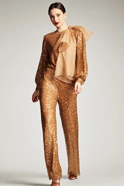 Sachin & Babi Matching Sets|Plus Sizes<Sequin Bri Pant - Honey
