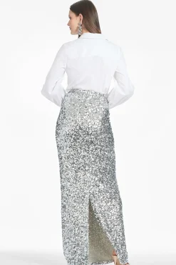Sachin & Babi Matching Sets|Skirts<Sequin Isolde Skirt - Silver