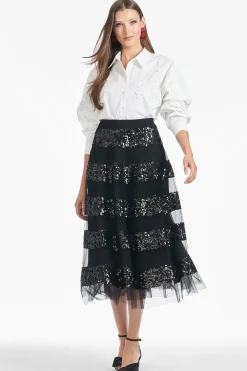 Sachin & Babi Matching Sets|Skirts<Sequin Viti Skirt - Black