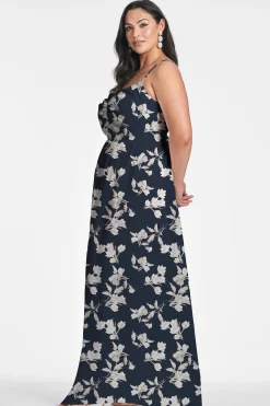 Sachin & Babi Plus Sizes|Sleeveless<Sienna Gown - Navy Venetia Petal Navyvenetiapetal