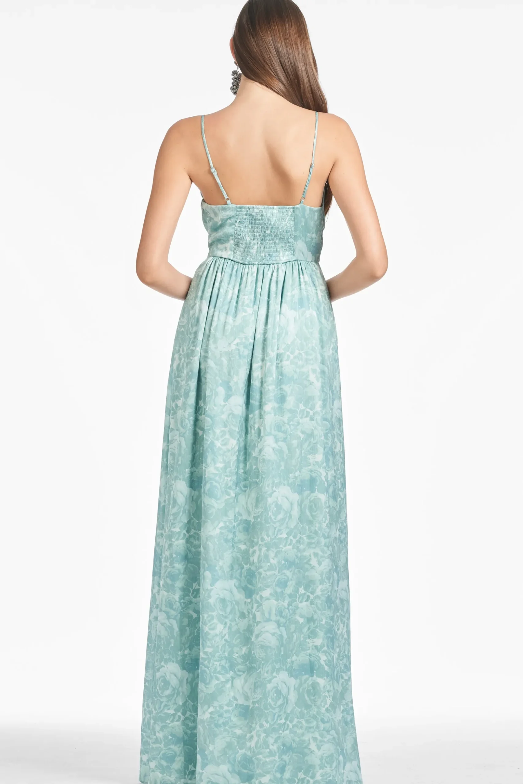 Sachin & Babi Sleeveless<Sienna Gown - Sage Painted Floral Sagepaintedfloral