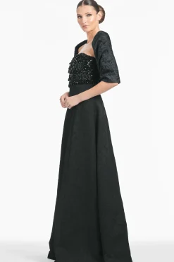 Sachin & Babi Shawls<The Hug Shawl - Jacquard Cloqué Black