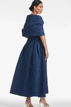Sachin & Babi Shawls<The Hug Shawl - Jacquard Cloqué Midnight