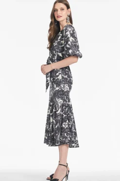 Sachin & Babi A-line<Zadi Dress - Graphic Scroll Graphicscroll