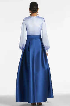 Sachin & Babi Plus Sizes|Long Sleeve<Zoe Gown - Periwinkle/Eclipse Periwinkle&eclipse